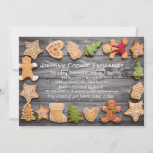 クリスマスクッキー交換会 rustic gingerbread 招待状 (正面)