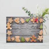 クリスマスクッキー交換会 rustic gingerbread 招待状 (スタンド正面)