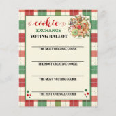 クリスマスクッキー交換投票カード チラシ (正面)