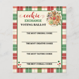 クリスマスクッキー交換投票カード チラシ