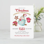 クリスマスクッキー交換招待状 招待状 (スタンド正面)