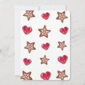 クリスマスクッキー交換招待状 招待状 (裏面)