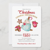 クリスマスクッキー交換招待状 招待状 (正面)
