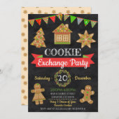 クリスマスクッキー交換招待状 招待状 (正面/裏面)