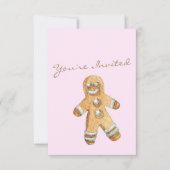 クリスマスクッキー交換招待状 招待状 (正面)