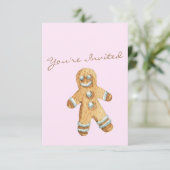 クリスマスクッキー交換招待状 招待状 (スタンド正面)