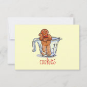 クリスマスクッキー交換招待状 招待状 (裏面)