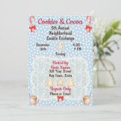 クリスマスクッキー交換招待状 招待状 (スタンド正面)