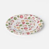 クリスマスクッキー交換紙プレート ペーパープレート (アングル)