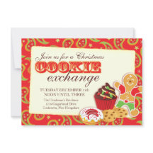 クリスマスクッキー交換&エチケット赤招待状