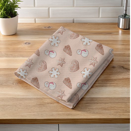 クリスマスクッキー交換 キッチンタオル