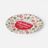 クリスマスクッキー交換 ペーパープレート (アングル)