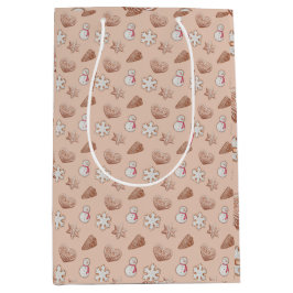 クリスマスクッキー交換 ミディアムペーパーバッグ