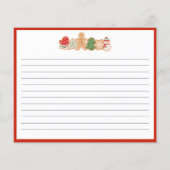 クリスマスクッキー交換 |レシピカード (裏面)