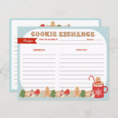 クリスマスクッキー交換 |レシピカード (正面/裏面)