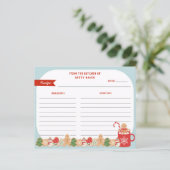 クリスマスクッキー交換 |レシピカード (スタンド正面)