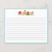 クリスマスクッキー交換 |レシピカード (裏面)