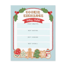 クリスマスクッキー交換 |投票用紙