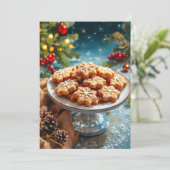 クリスマスクッキー交換 招待状 (スタンド正面)