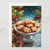 クリスマスクッキー交換 招待状 (正面/裏面)