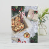 クリスマスクッキー交換 招待状 (スタンド正面)