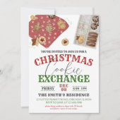 クリスマスクッキー交換 招待状 (正面)