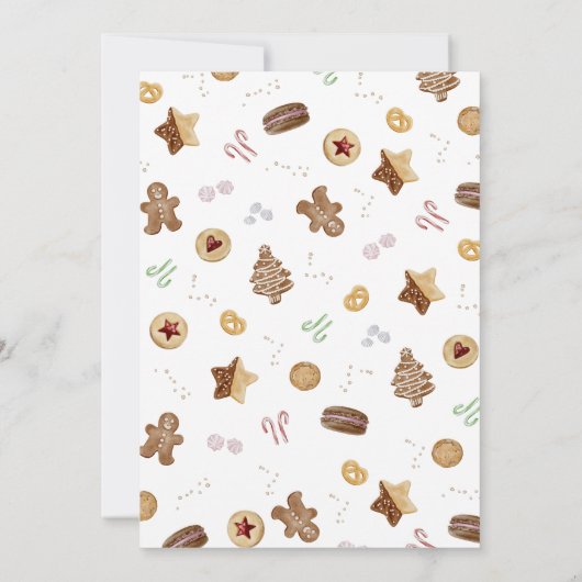 クリスマスクッキー交換 招待状 (裏面)