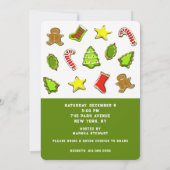 クリスマスクッキー交換 招待状 (裏面)