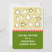 クリスマスクッキー交換 招待状 (正面)