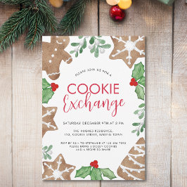 クリスマスクッキー交換 招待状