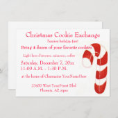 クリスマスクッキー交換 招待状 (正面/裏面)