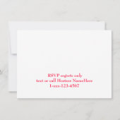 クリスマスクッキー交換 招待状 (裏面)