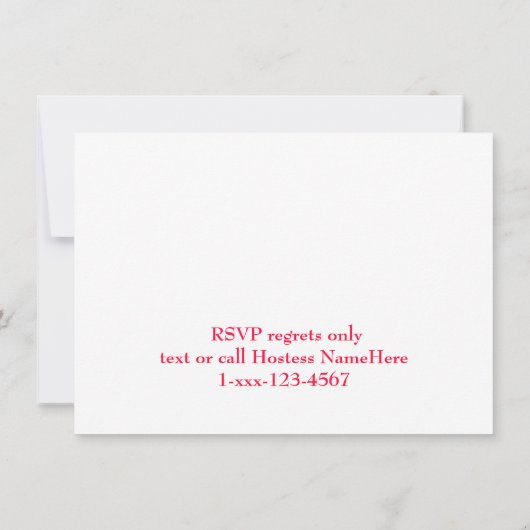 クリスマスクッキー交換 招待状 (裏面)