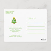 クリスマスクッキー写真はがき ポストカード (裏面)