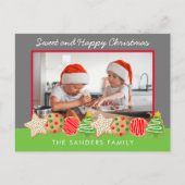 クリスマスクッキー写真はがき ポストカード (正面)