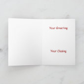 クリスマスクッキー写真フレームカード シーズンカード (内部)