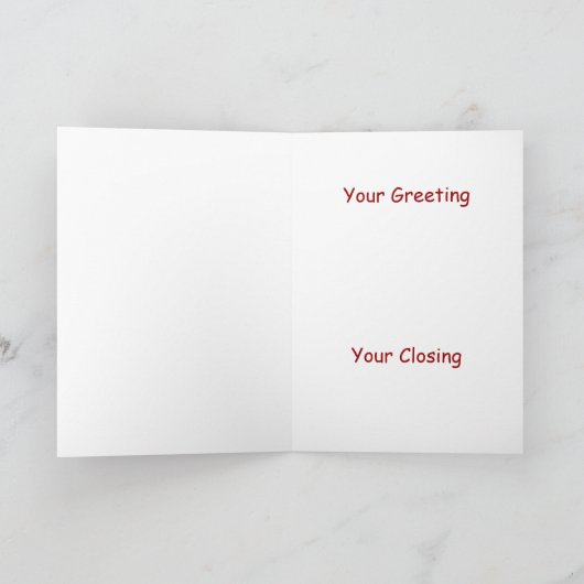 クリスマスクッキー写真フレームカード シーズンカード (内部)