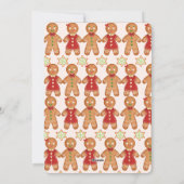 クリスマスクッキー写真ホリデーカード シーズンカード (裏面)