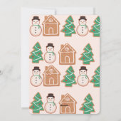 クリスマスクッキー写真ホリデーカード シーズンカード (裏面)