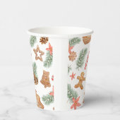 クリスマスクッキー冬のベビーシャワー 紙コップ (右)