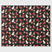 クリスマスクッキー包装紙 ラッピングペーパー (フラット)