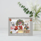 クリスマスクッキー子天クッキー交換はがき シーズンポストカード (スタンド正面)