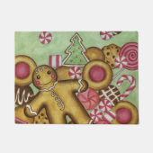 クリスマスクッキー形式のギフト ドアマット (正面)