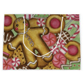 クリスマスクッキー抱き枕 ラージペーパーバッグ (正面)