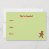 クリスマスクッキー招待状 招待状 (裏面)