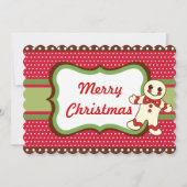 クリスマスクッキー招待状 招待状 (正面)
