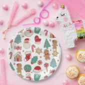 クリスマスクッキー紙プレート ペーパープレート (パーティー)