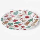 クリスマスクッキー紙プレート ペーパープレート (アングル)