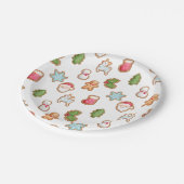 クリスマスクッキー紙プレート、ホリデーパーティプレート ペーパープレート (アングル)