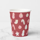 クリスマスクッキー赤紙カップ 紙コップ (裏面)